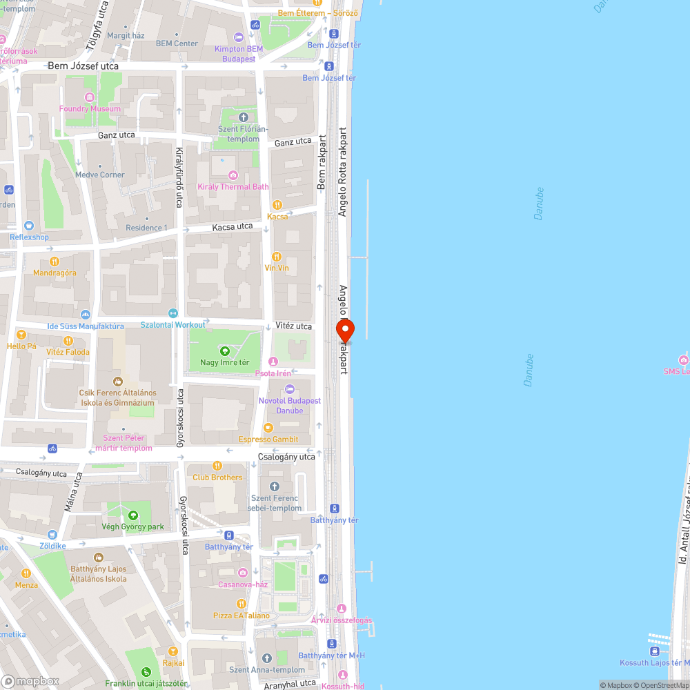 Graffiti a Bem rakparton bejelentés helye