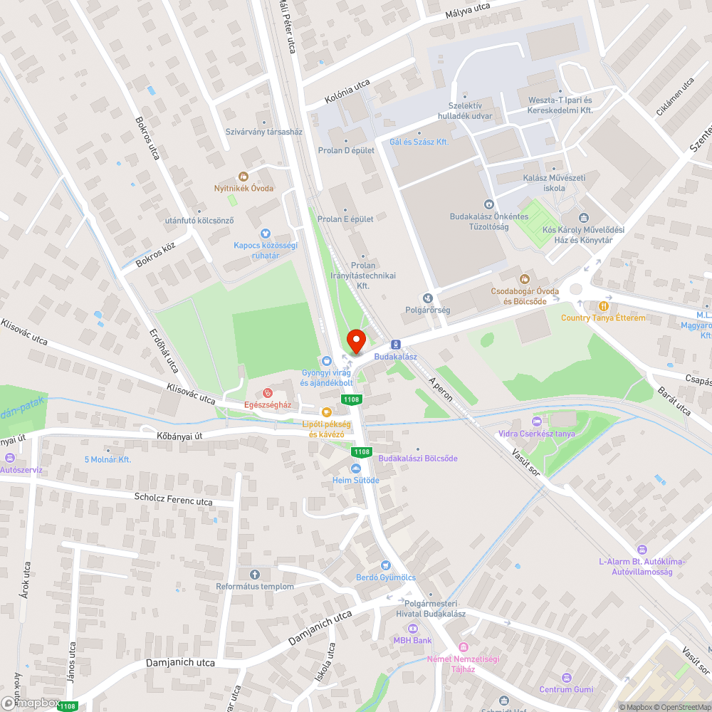 Hiányzó fényterelők bejelentés helye