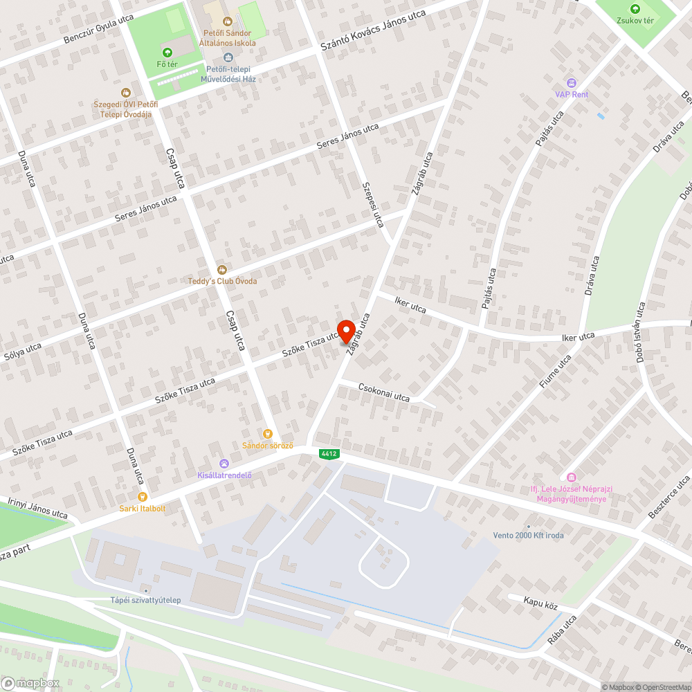 Két nagy kátyú bejelentés helye