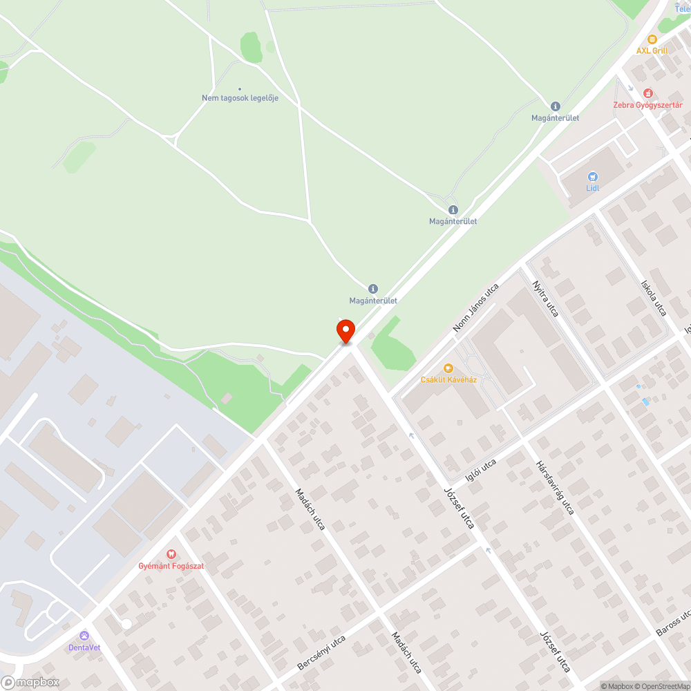 Lekopott zebra bejelentés helye