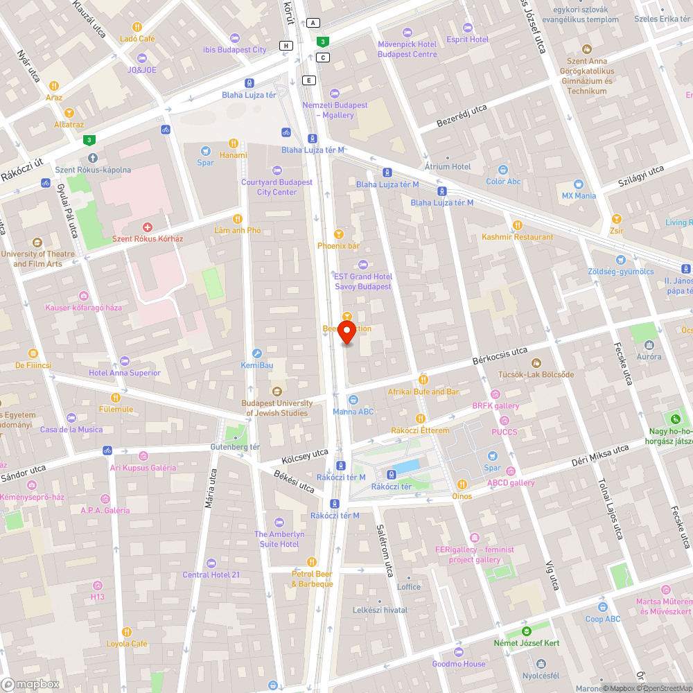 Üres fahely bejelentés helye