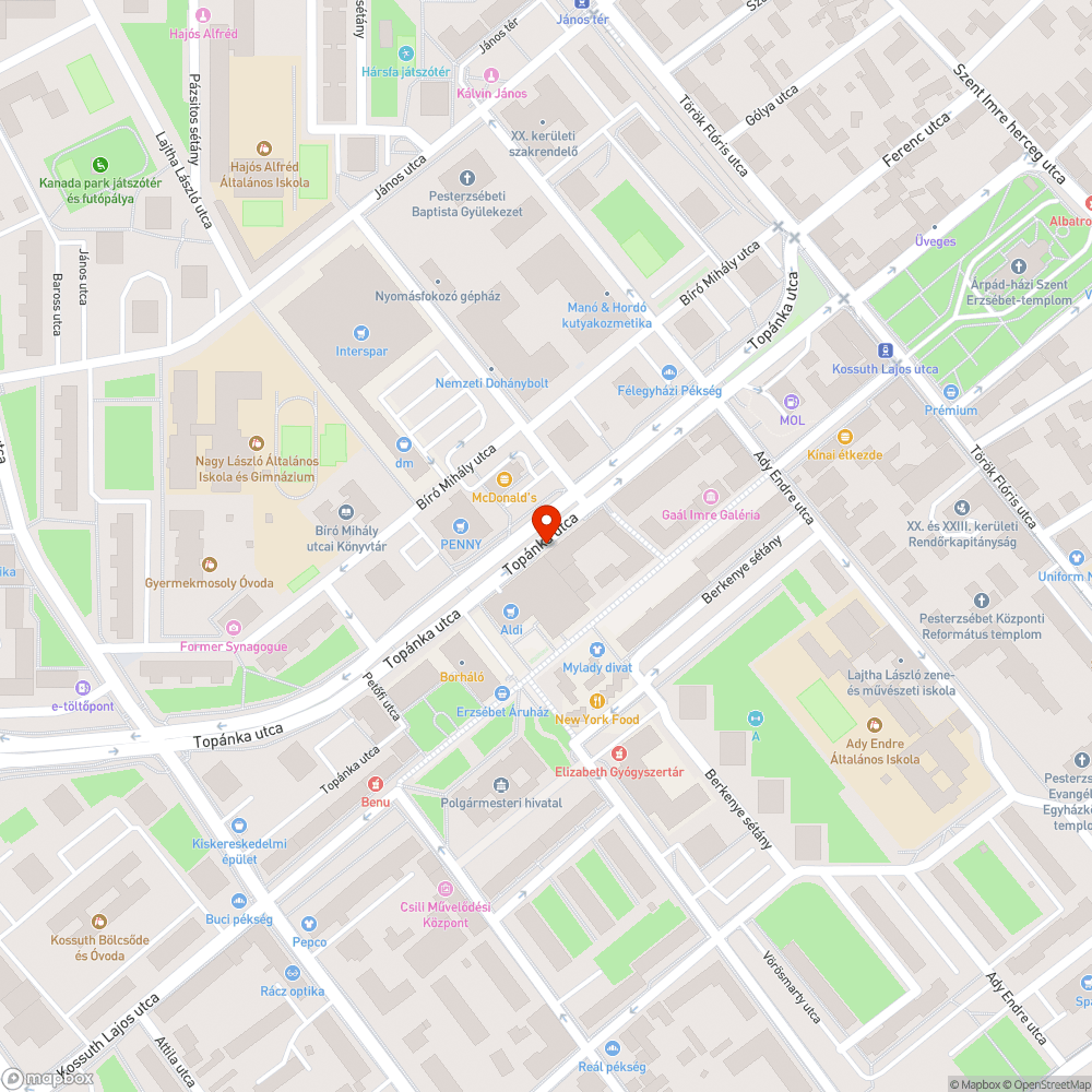 Bálványfacsemete bejelentés helye