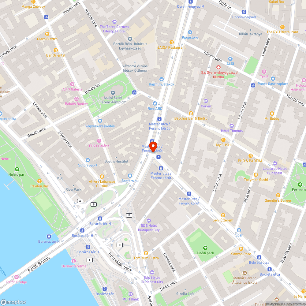 Fényterelő bejelentés helye