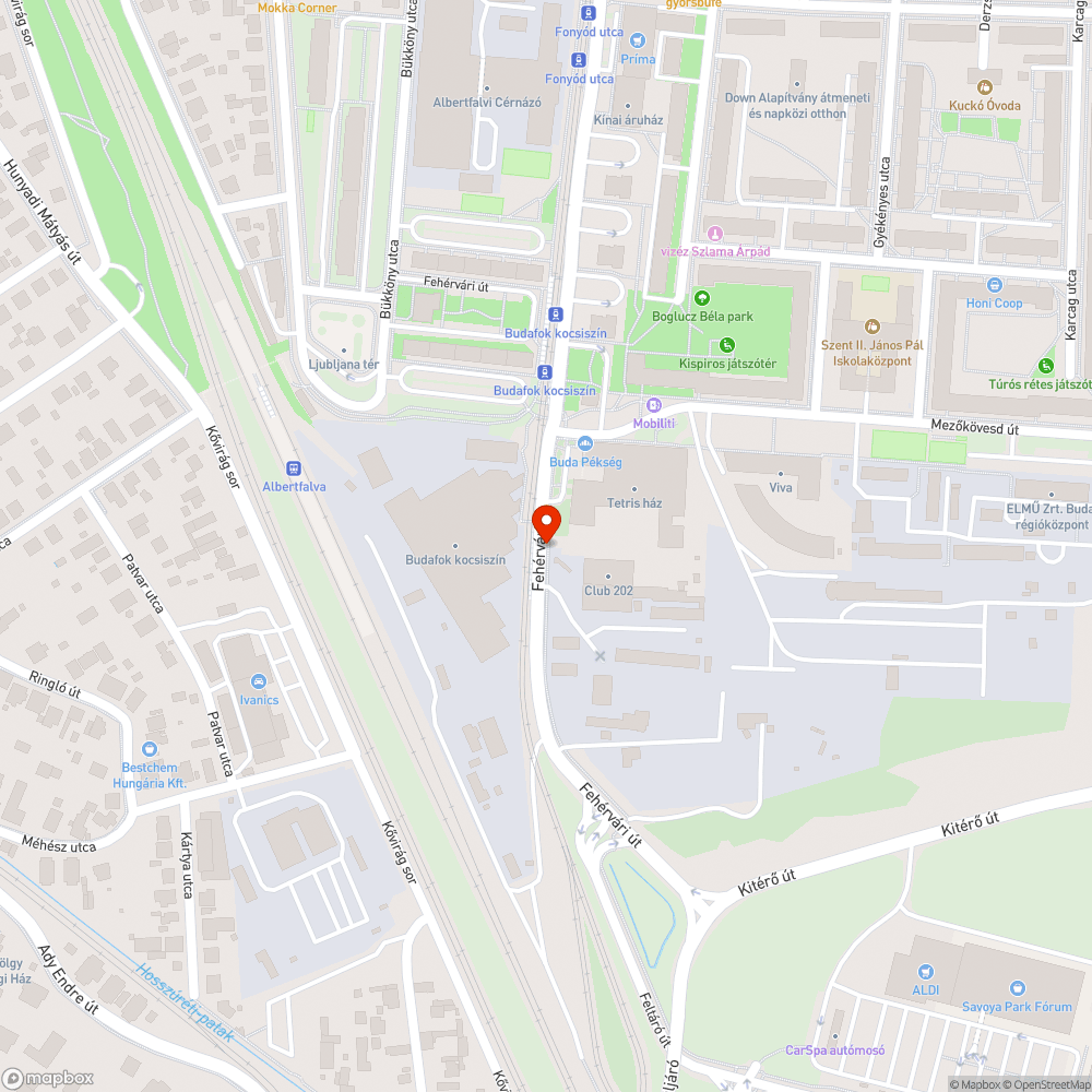 Magára hagyott, sérült Xsara bejelentés helye