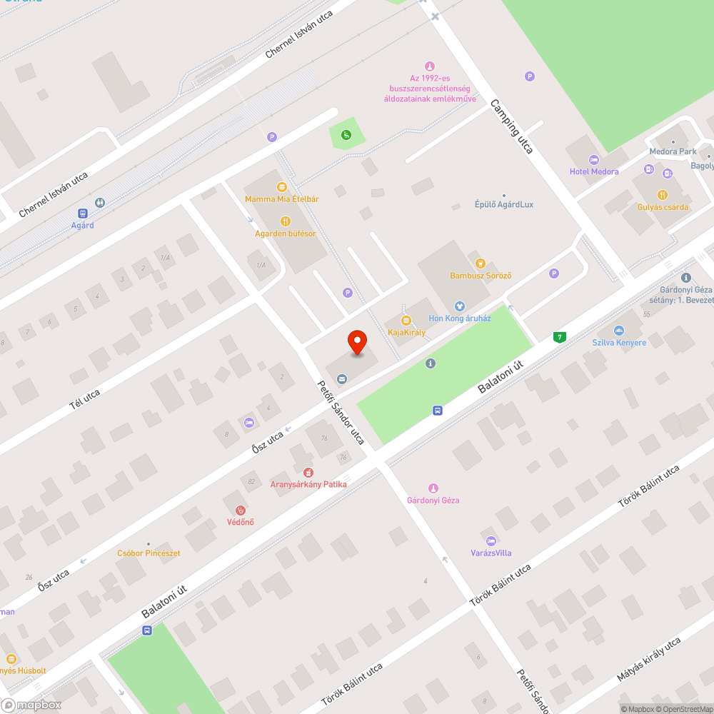 Agárdi posta mellett két közvilágítási lámpa nem működik bejelentés helye