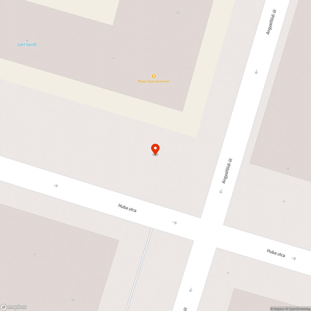 Graffiti a villanyoszlopon Huba - Angyalföldi bejelentés helye