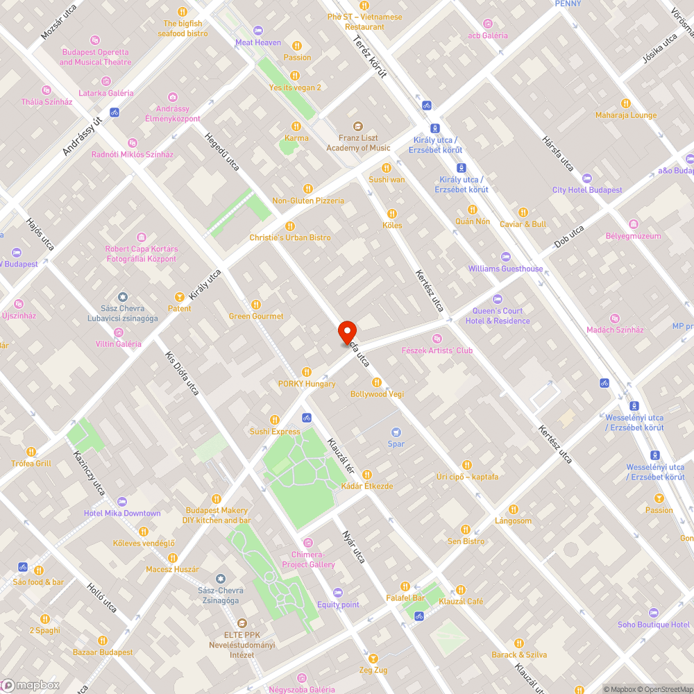 Üvegtenger bejelentés helye