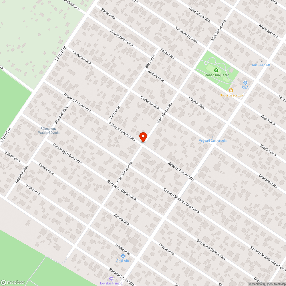 Hiányzó burkolat bejelentés helye