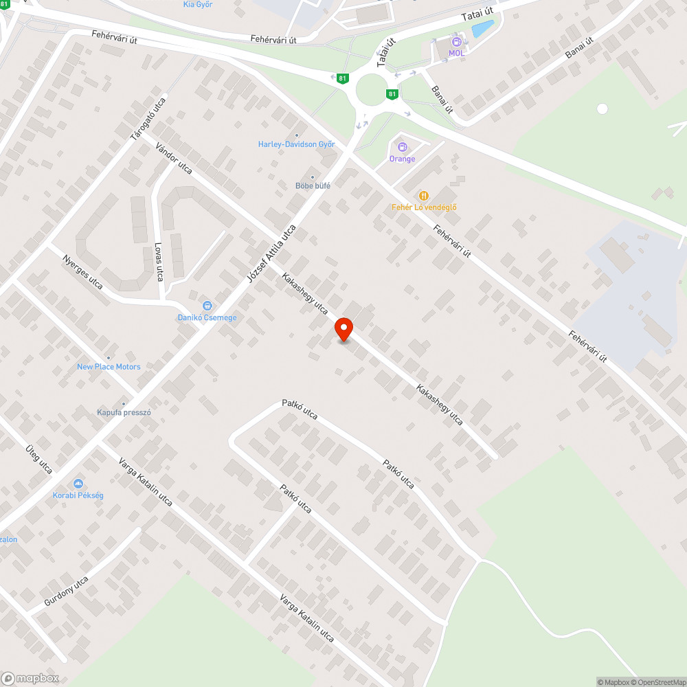 Elhagyott, nem záródó Dacia bejelentés helye