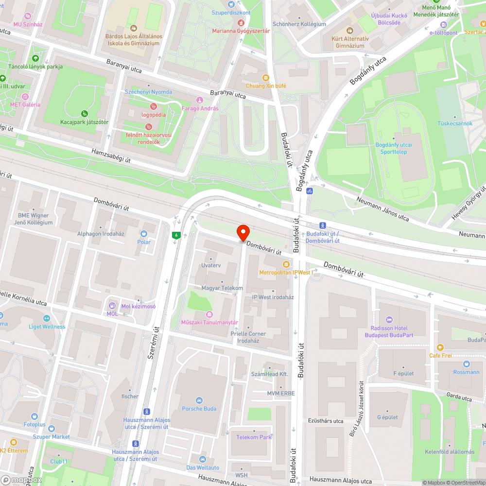 Megdőlt tábla bejelentés helye