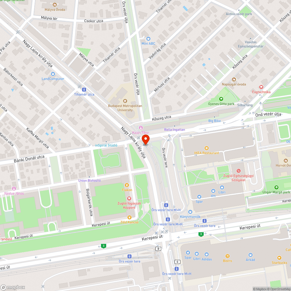 Jelzőlámpa bejelentés helye