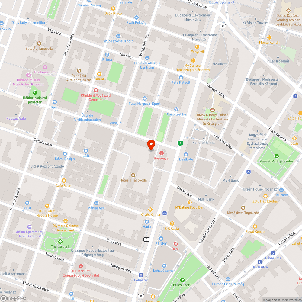 Orvosi rendelő homlokzata bejelentés helye