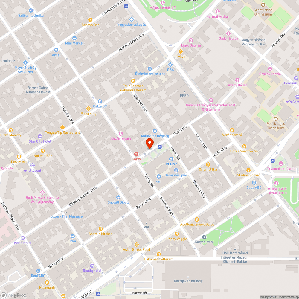 Hiányzó föld - Garay tér bejelentés helye