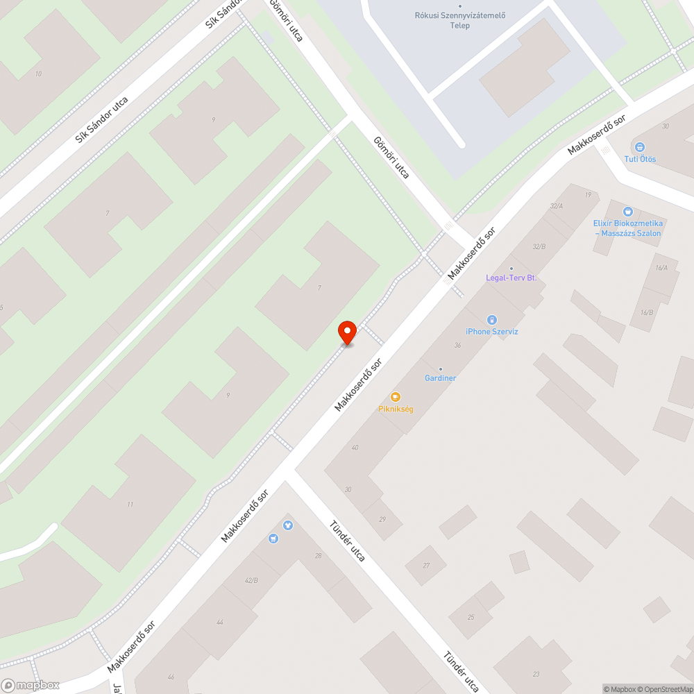 Elhagyott jármű bejelentés helye