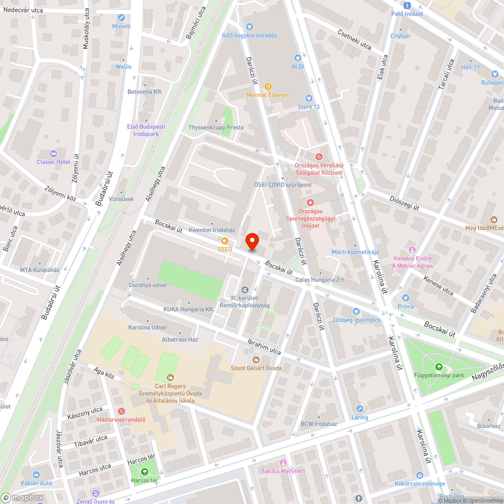 Sérült keret bejelentés helye