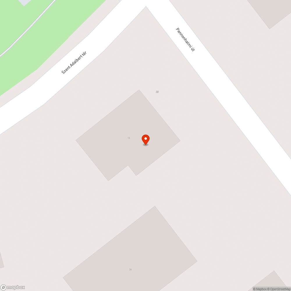 Pannonhalmi út 58. utcatábla bejelentés helye