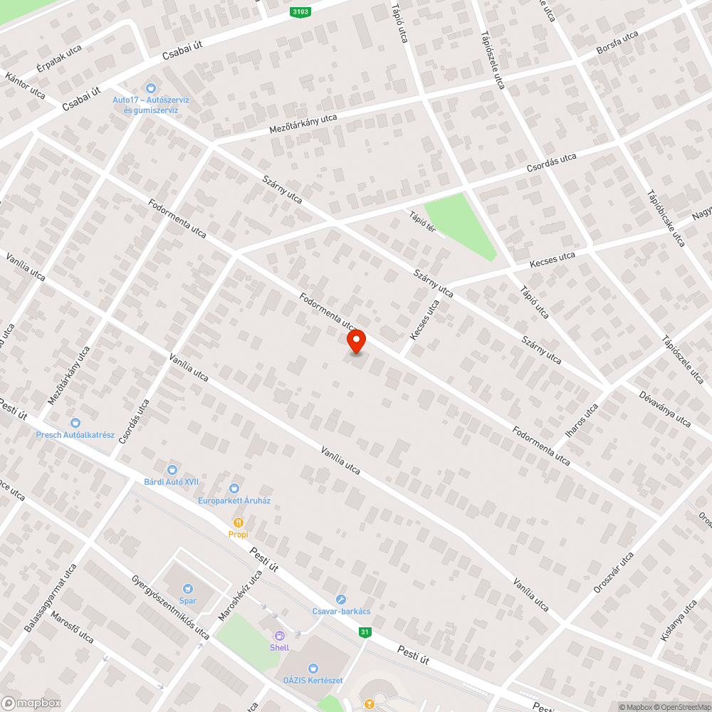 Eldugult csatorna bejelentés helye