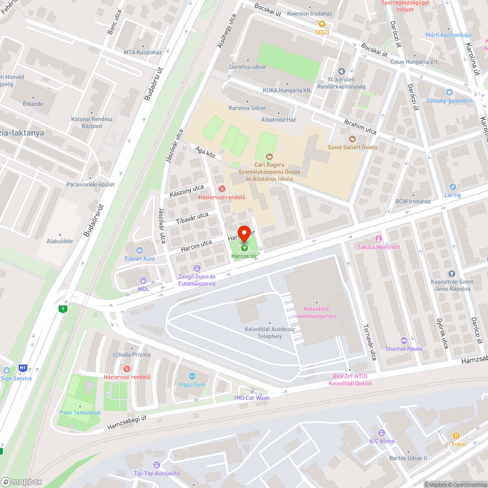 Harcos tér bejelentés helye