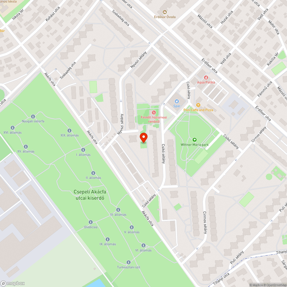 Eldugult lefolyó bejelentés helye