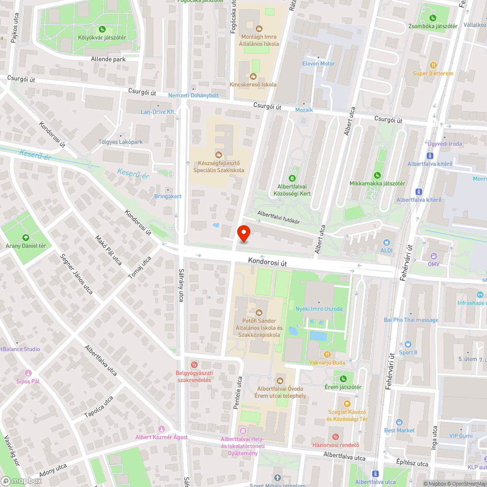 Kiszáradó Újbuda bejelentés helye