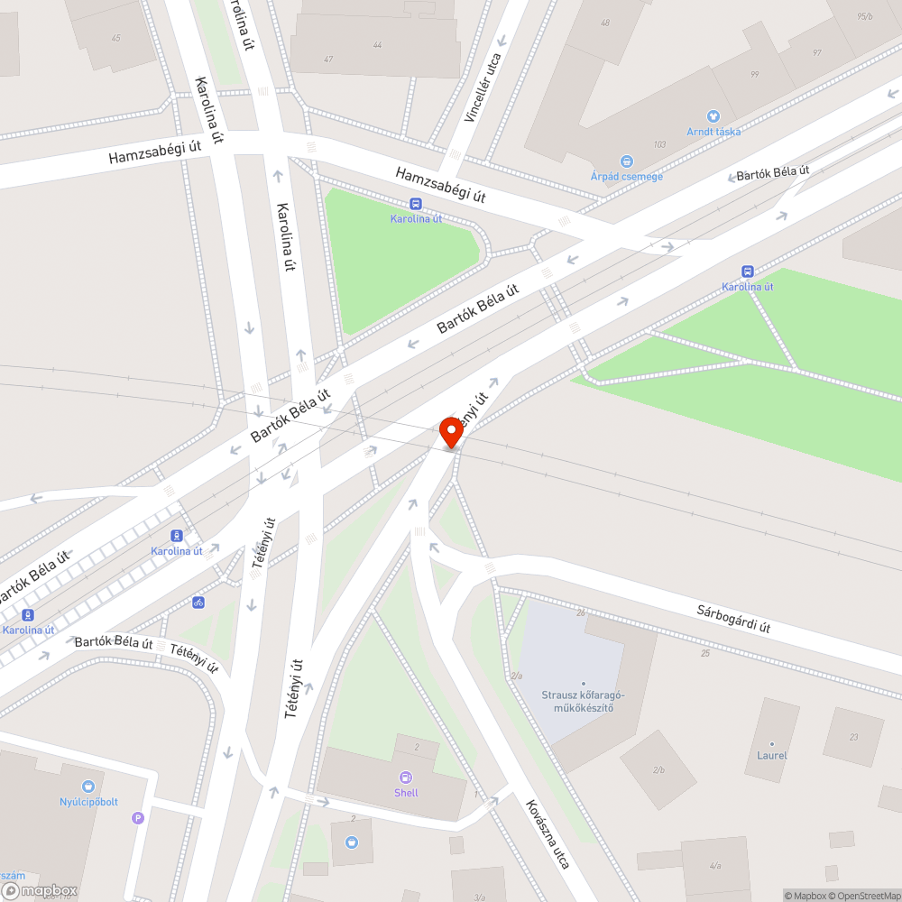 Jelzőlámpa bejelentés helye