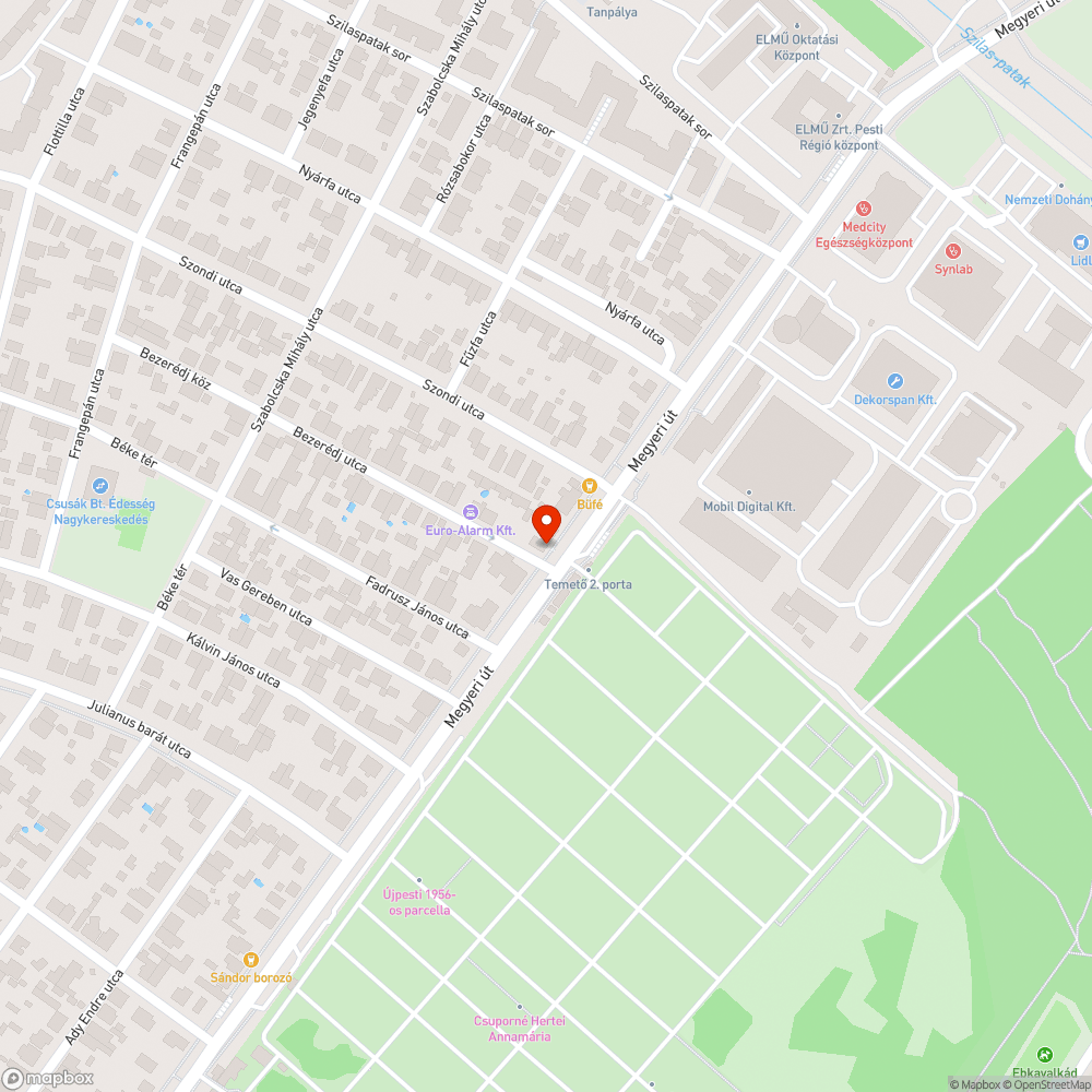 Lyukas fedlap bejelentés helye