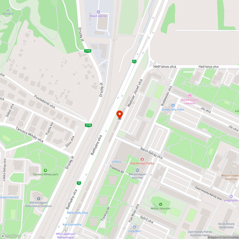 Zöldterületen való parkolás bejelentés helye