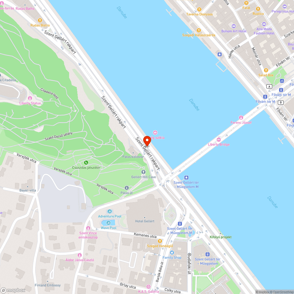 Belógó olajfák a kerékpárúton bejelentés helye