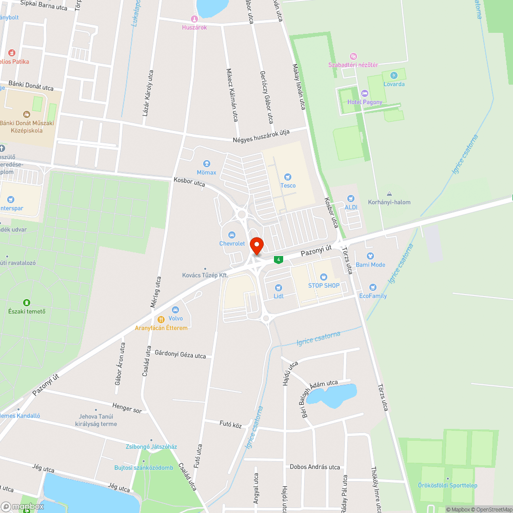 Közlekedési lámpák bejelentés helye