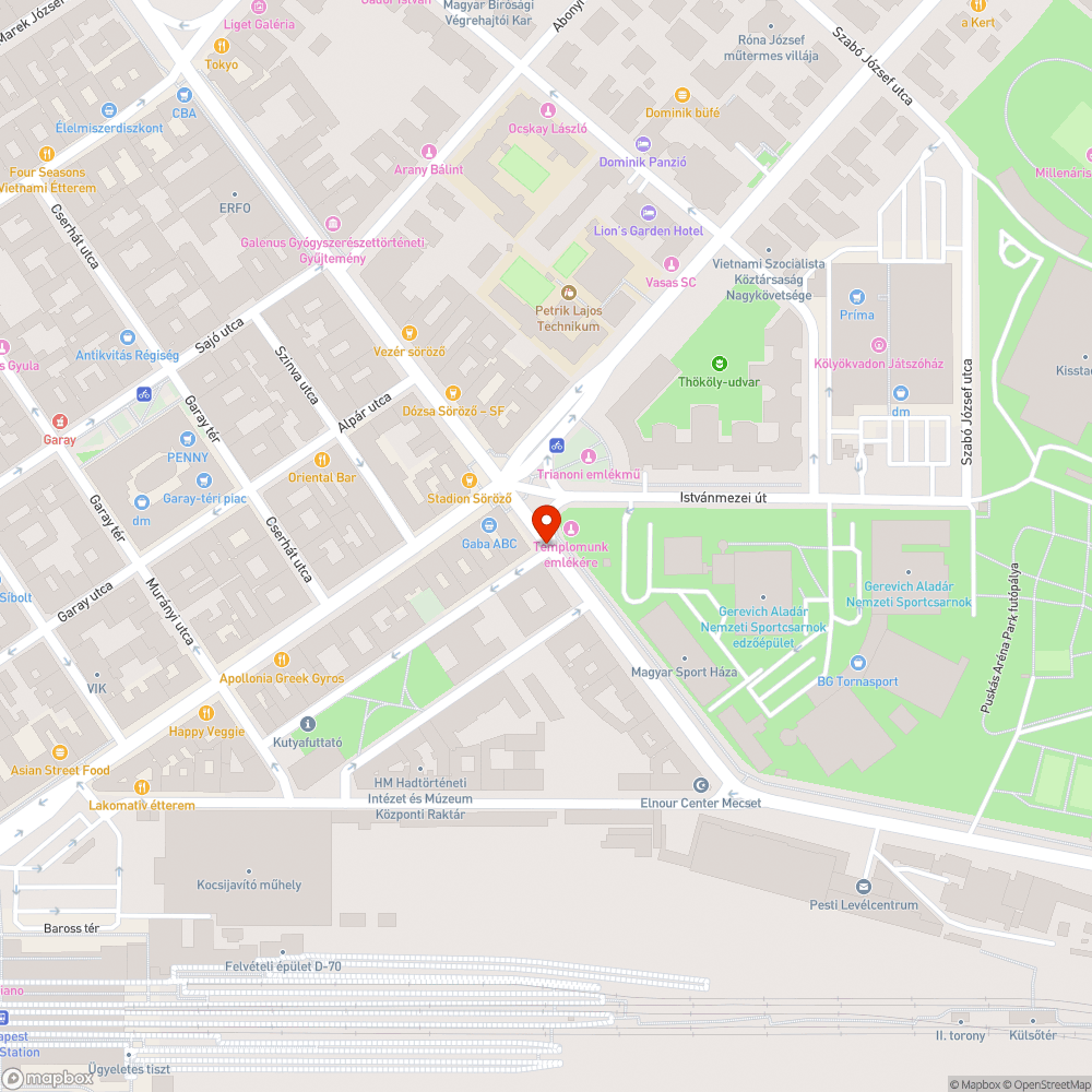 Rongált közlekedési tábla bejelentés helye