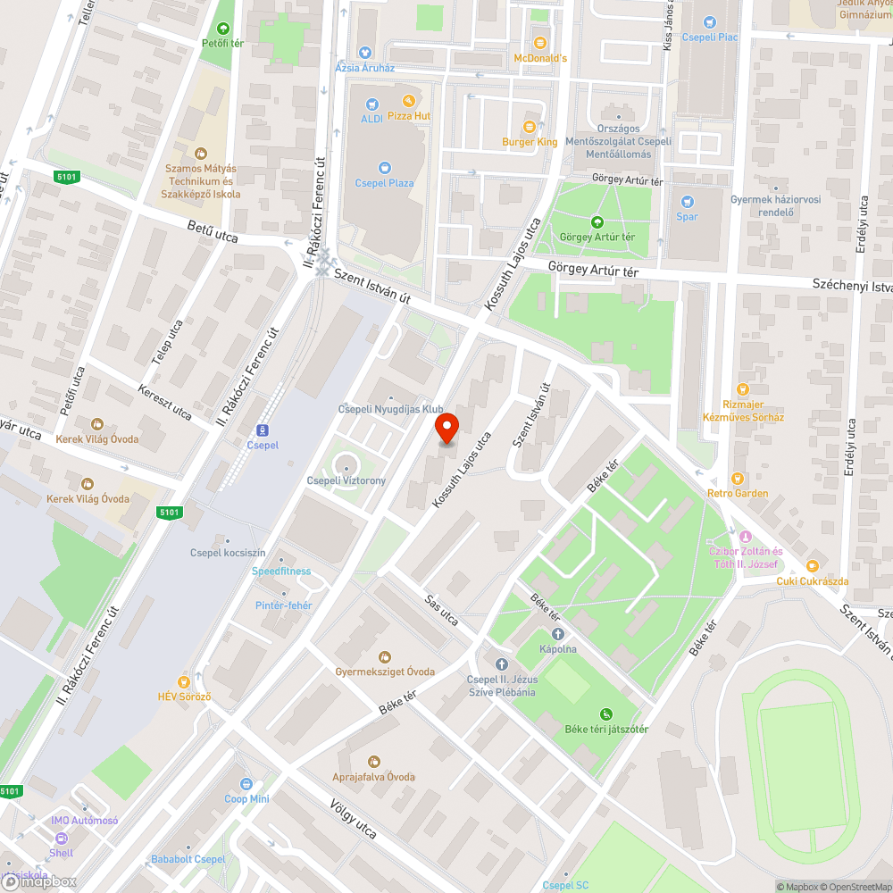 Kanapé bejelentés helye