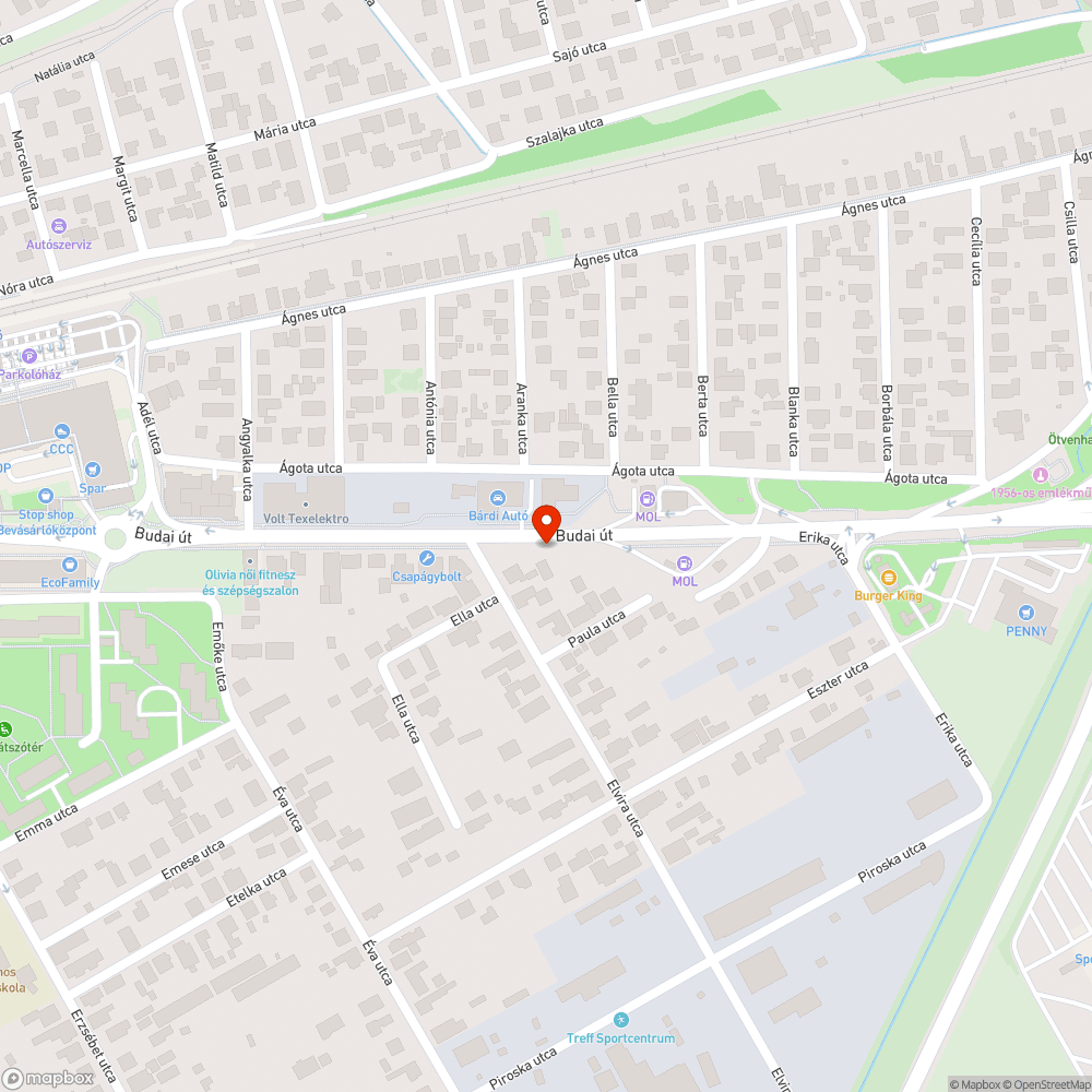 Kivezető sávot elfoglaló kocsik bejelentés helye