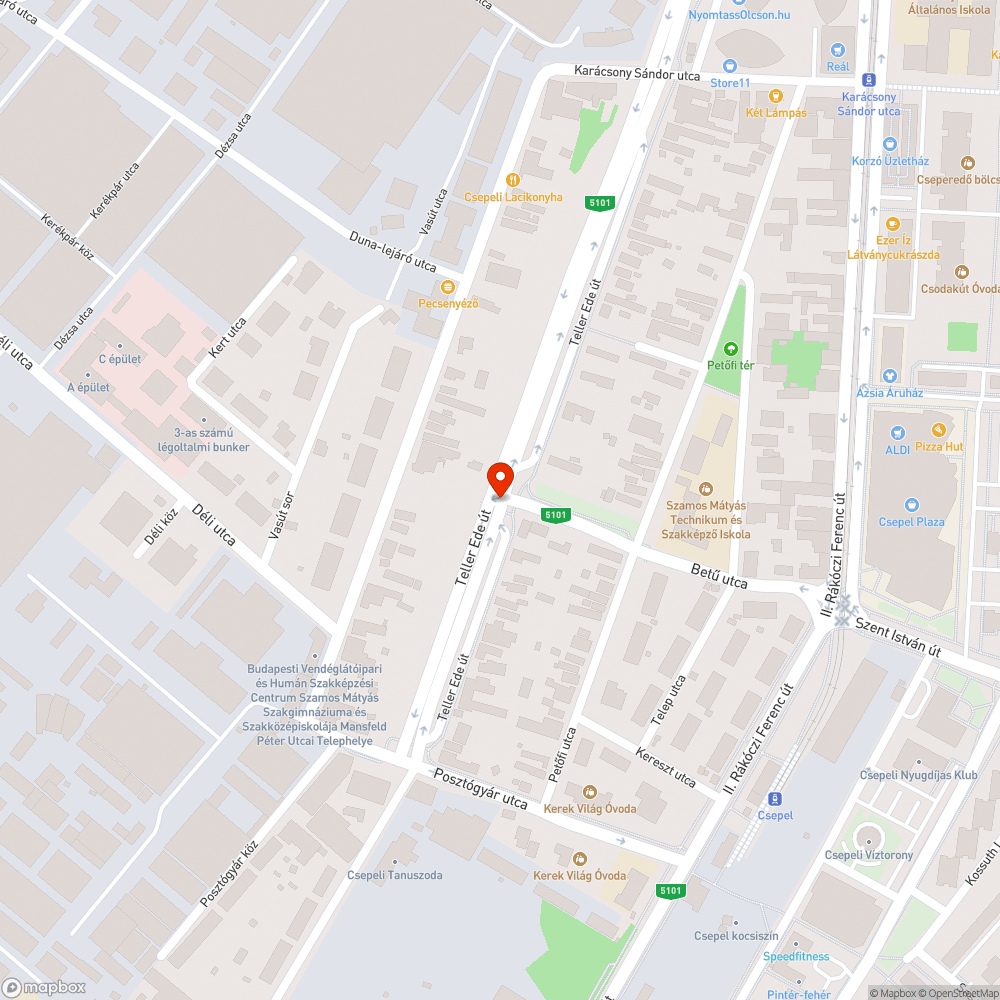 Hiányzó fényterelő bejelentés helye