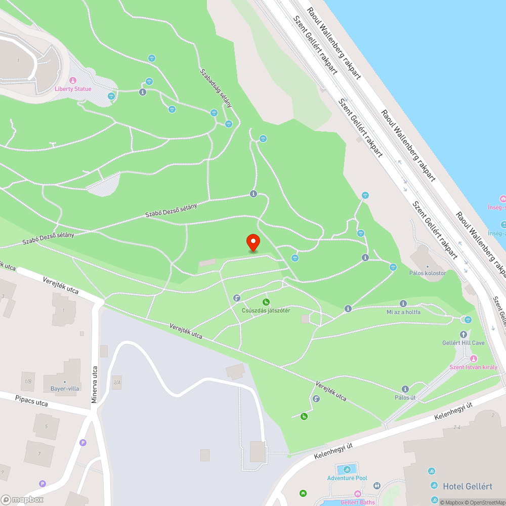 új ültetésű fák rendszeres locsolása a Gellért-hegyen bejelentés helye