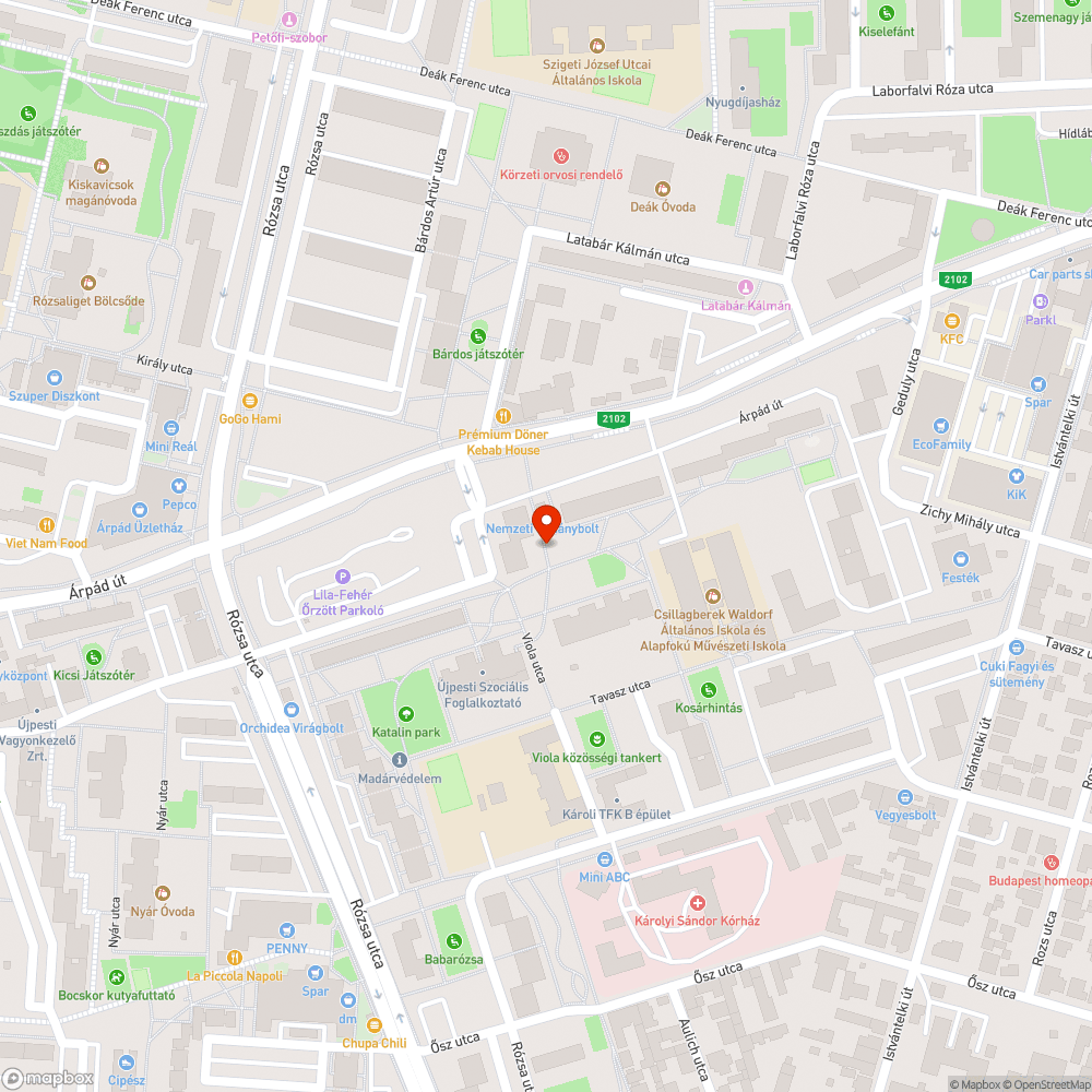 Hiányzó vagy eltört locsolófej a parkban bejelentés helye