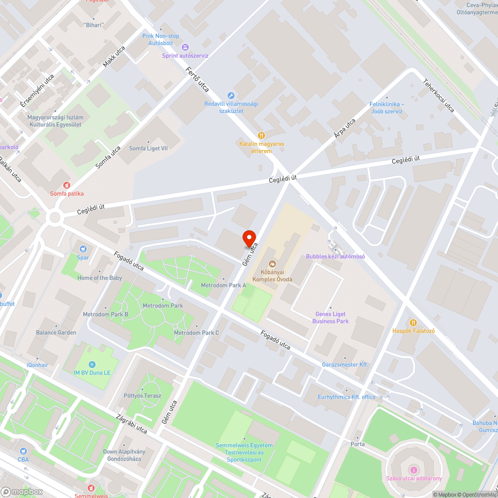 Veszélyes járdaszakasz bejelentés helye