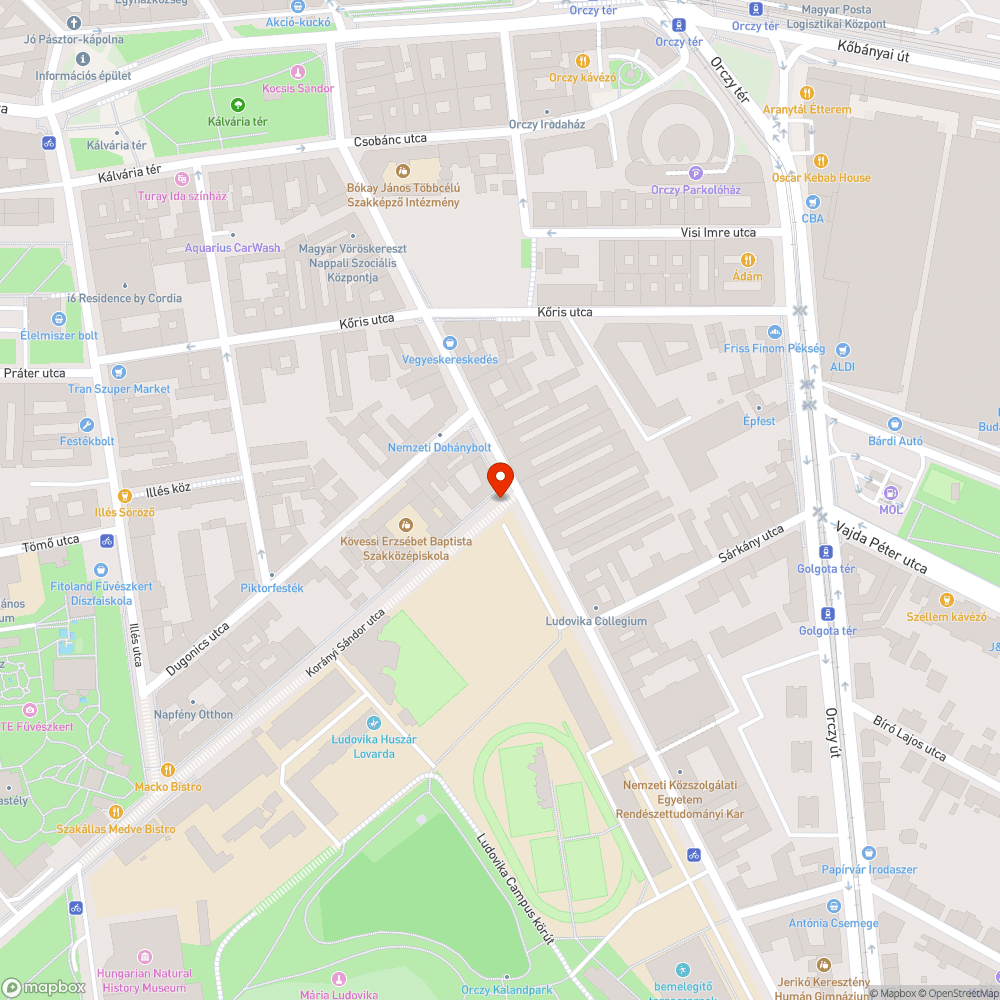 Roncs bejelentés helye