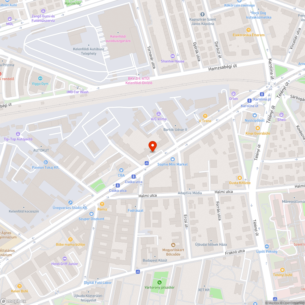 Elhagyott rom bejelentés helye