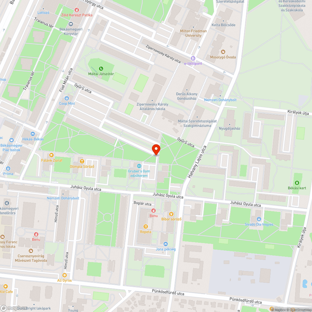 Járdahiba bejelentés helye