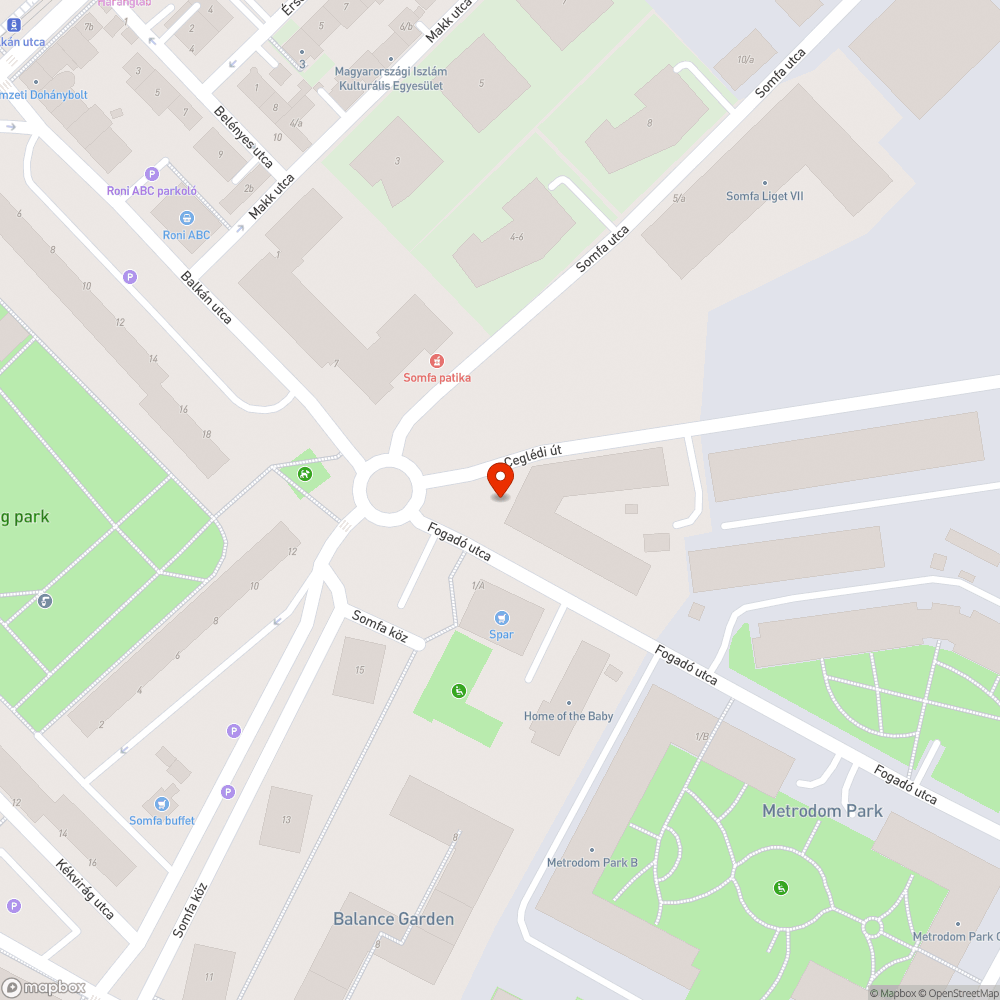 Elhanyagolt, gazos magánterület és járda bejelentés helye