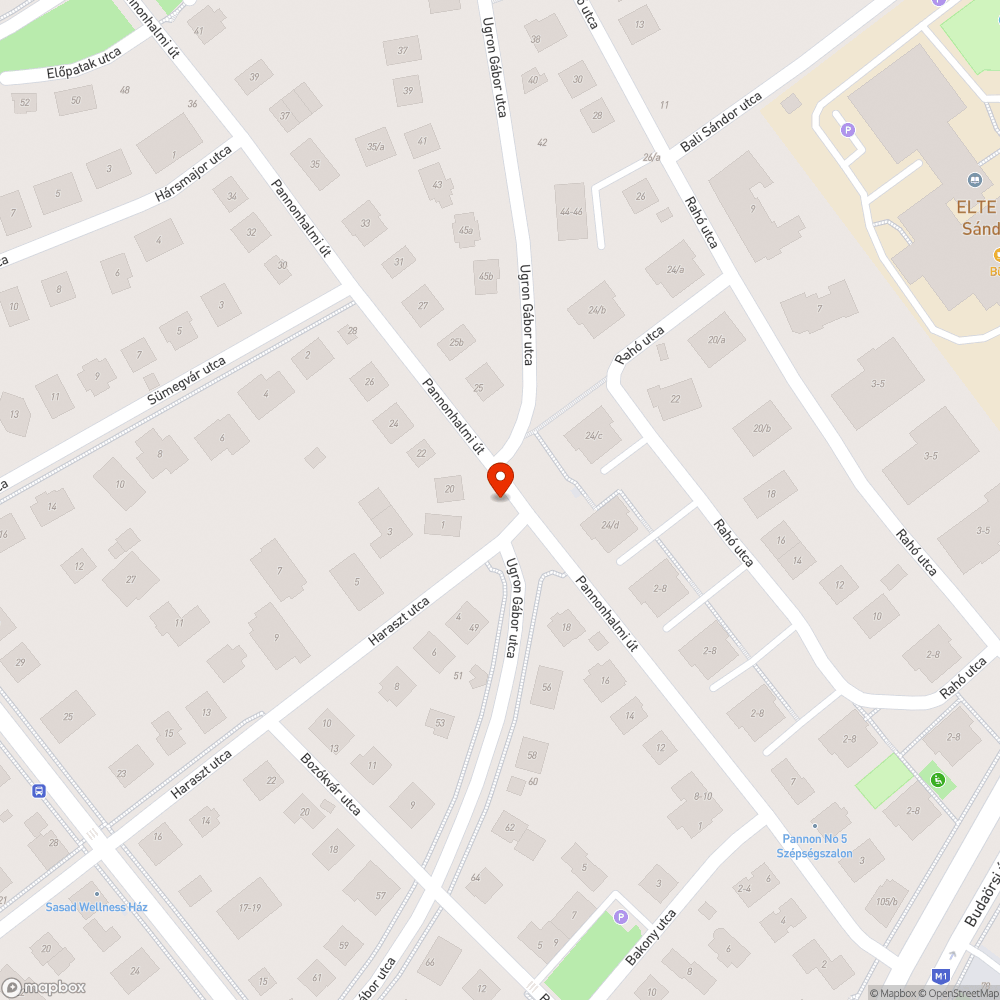 Pannonhalmi - Haraszt kiszáradó fa bejelentés helye