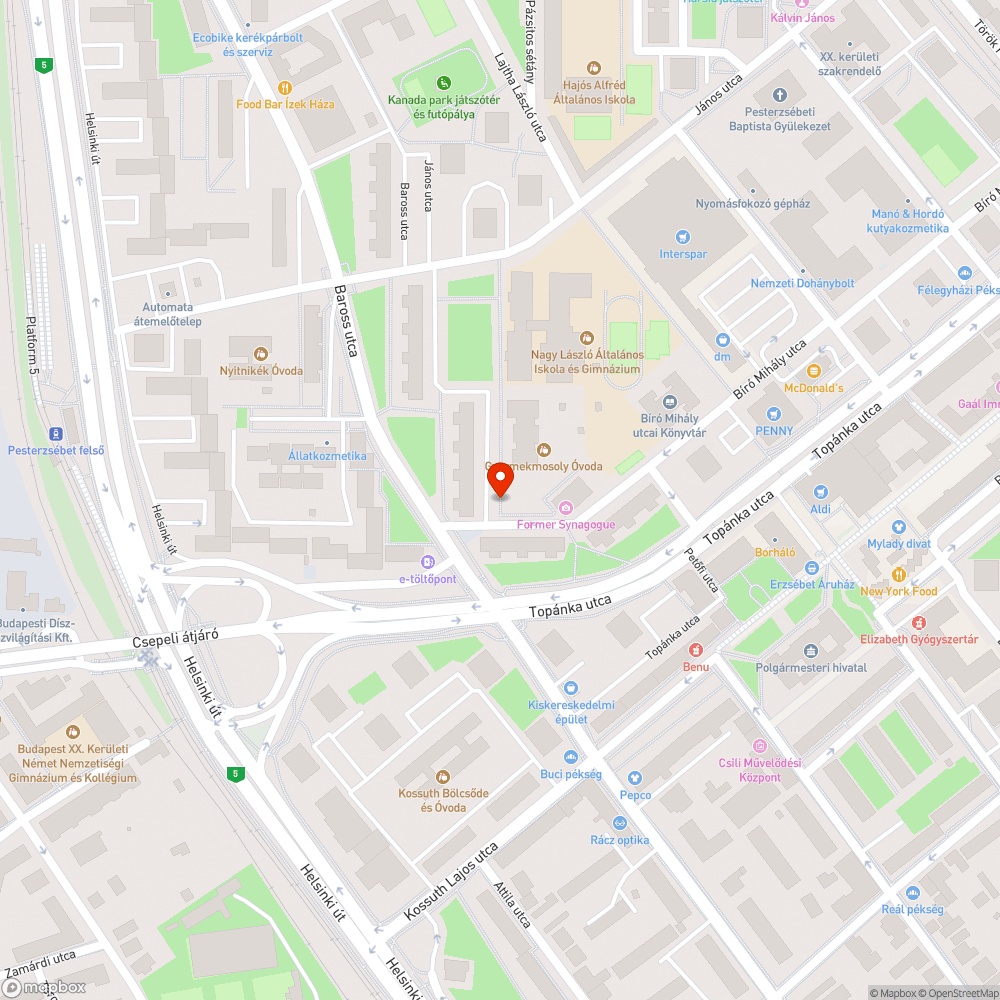 Hibás utcanévtábla bejelentés helye