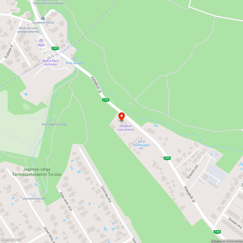 Padkakijáródás bejelentés helye