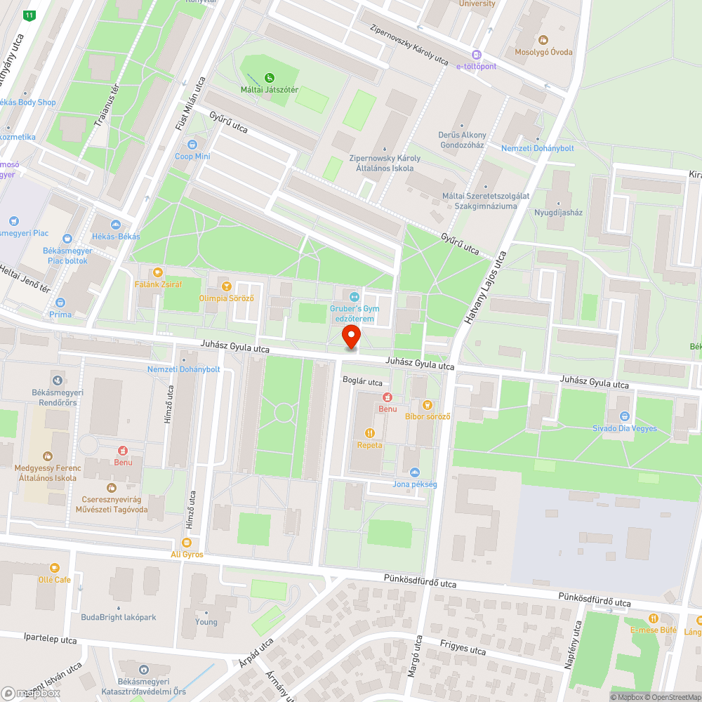 Tönkrement szemetes bejelentés helye