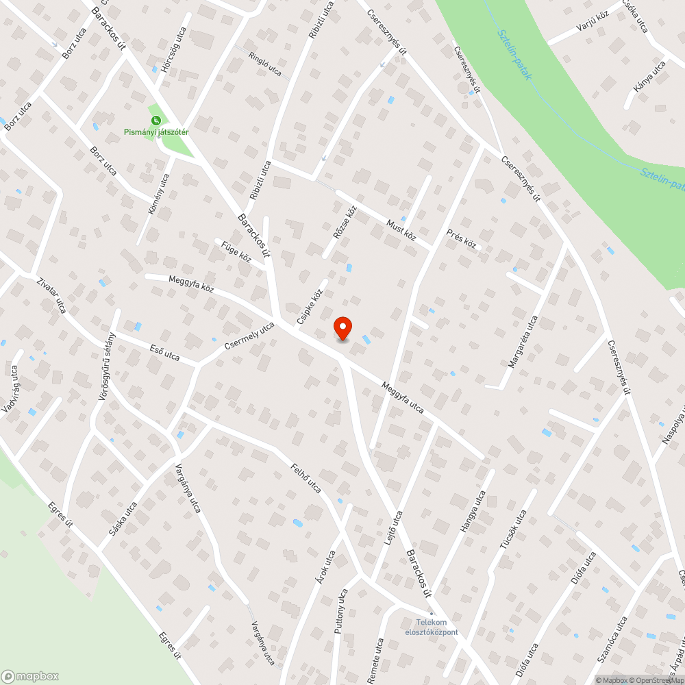 Kátyú bejelentés helye