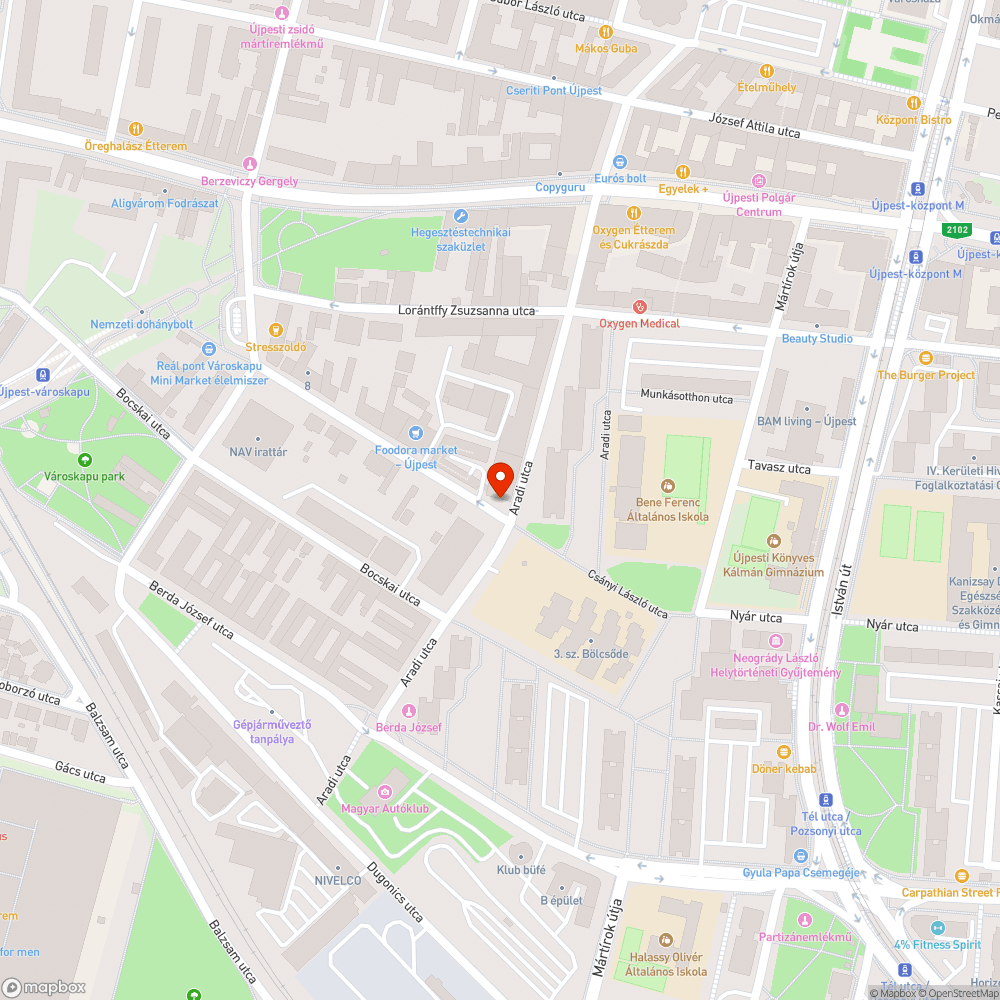 Madártetem a járdán bejelentés helye