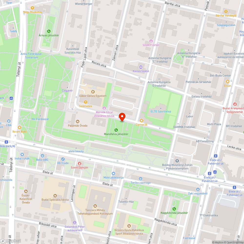 Játszótéren lezáratlan aknatető bejelentés helye