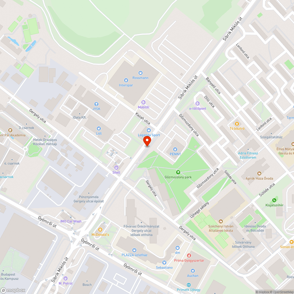 Járda hiba Sibrik Miklós útvonalon bejelentés helye