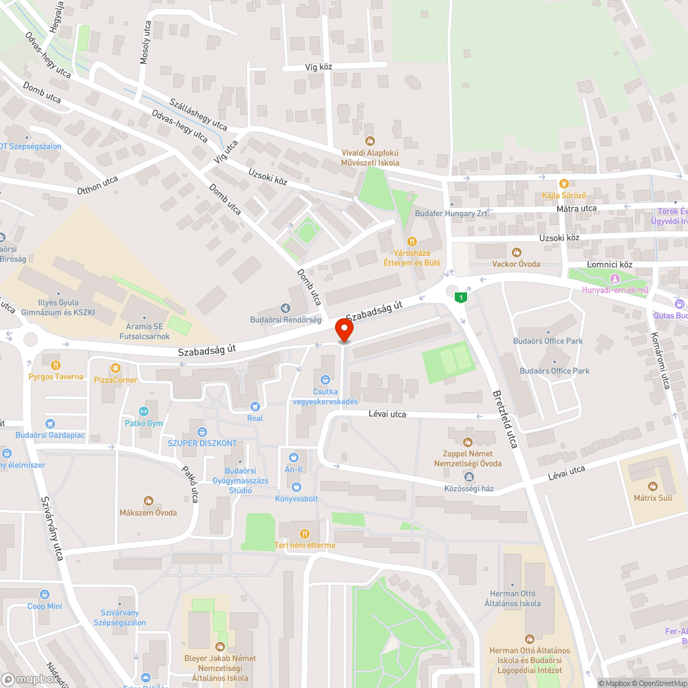 Sérült tábla bejelentés helye