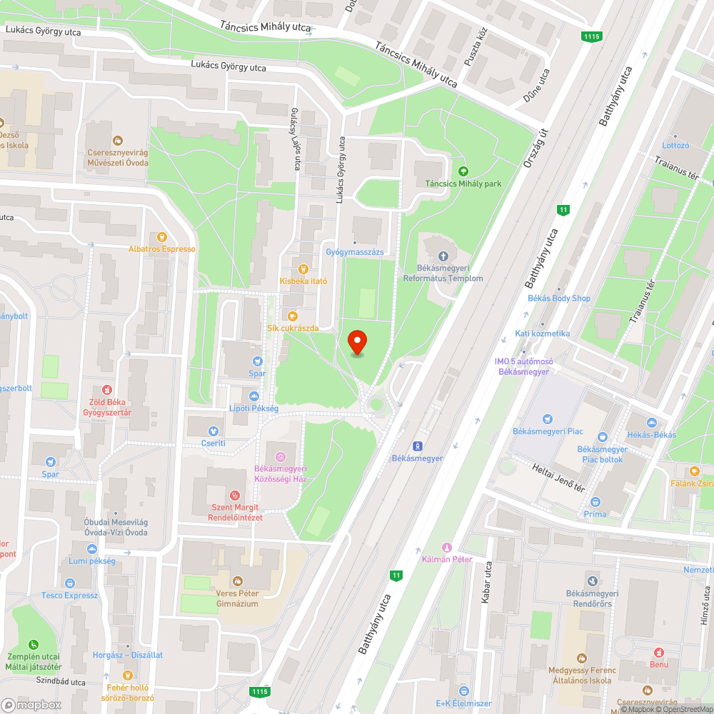 Haldokló fák bejelentés helye